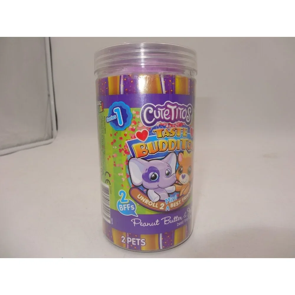 Cutetitos Taste Budditos Peanut Butter Jelly  Series‎ 1 Plush Toys OPEN Jar NEW